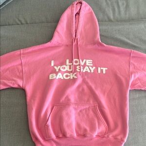 Lonely Ghost Pink Hoodie